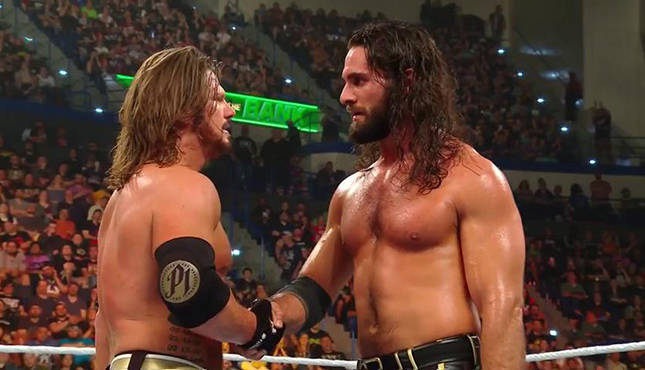 AJ Styles Seth Rollins WWE Money in the Bank