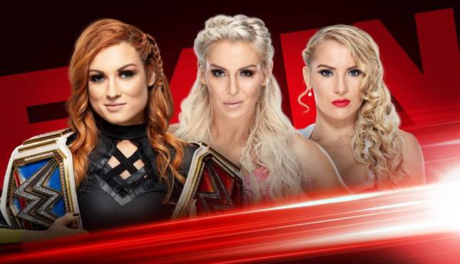 RAW Becky Lynch Charlotte Flair Lacey Evans