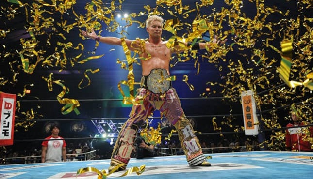 NJPW Kazuchika Okada Rainmaker Champion - Credit TVAsahi-NJPW