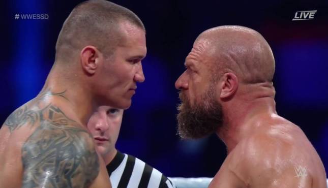 Randy Orton Triple H WWE Super Showdown