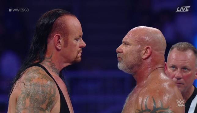 The Undertaker Goldberg WWE Super Showdown