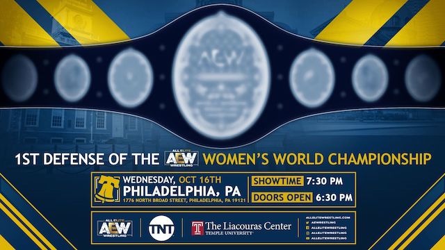 AEW Women's Title Defense TNT October 16
