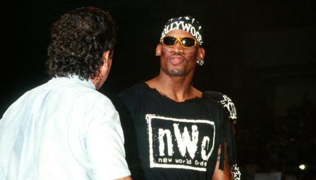 Former WCW President Admits Dennis Rodman Provoked Karl Malone During '98  Playoffs To Promote A Match - BroBible