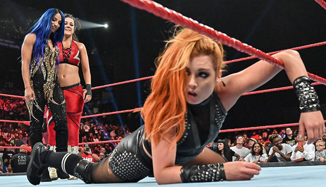 Becky Lynch Xxx Photos - Bayley Turns Heel, Allies With Sasha Banks on Raw (Pics, Video) | 411MANIA