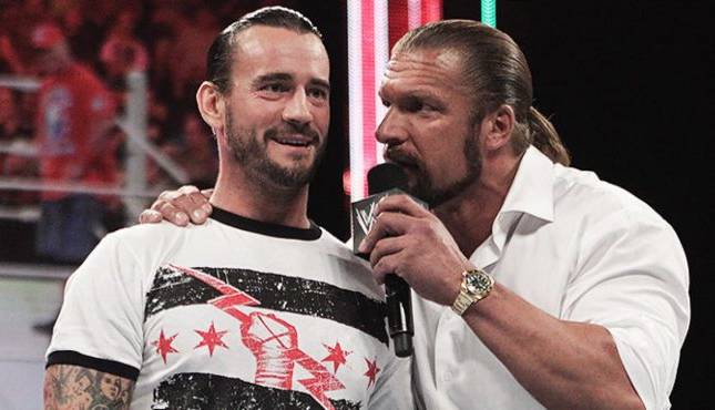 CM Punk Triple H WWE