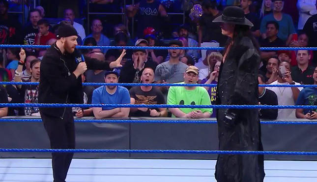Undertaker Sami Zayn Smackdown Live 9-10-19