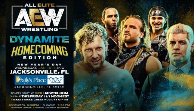 AEW Ticket Pre-Sale Code Information For Dynamite In Jacksonville ...