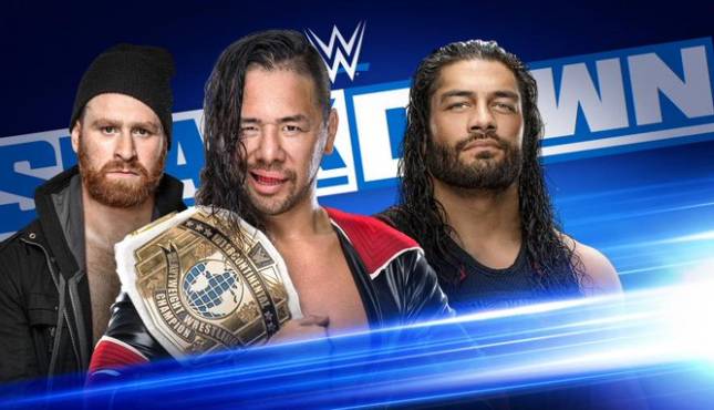 Roman Reigns Shinsuke Nakamura Smackdown