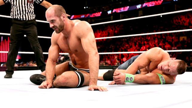 Cesaro John Cena Raw 2-17-14
