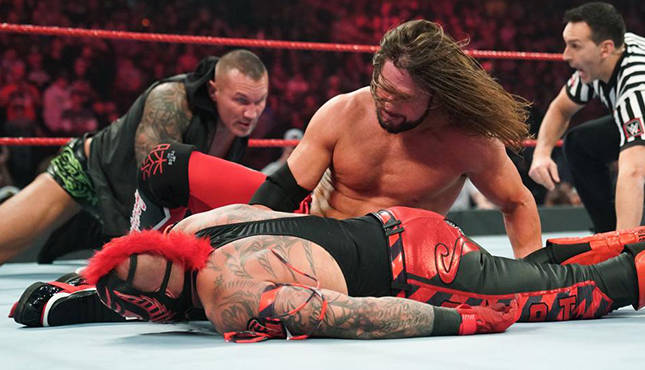 AJ Styles Randy Orton RAW