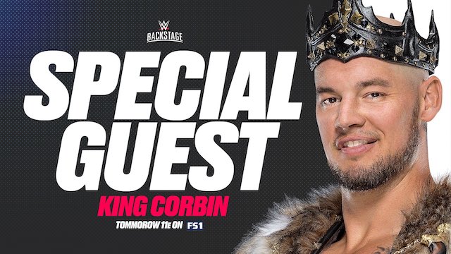 King Corbin WWE Backstage