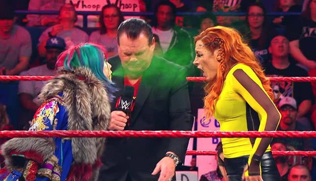 Asuka Becky WWE Monday Night RAW