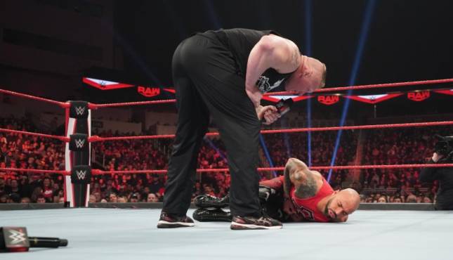 Brock Lesnar Ricochet Raw 1-20-20