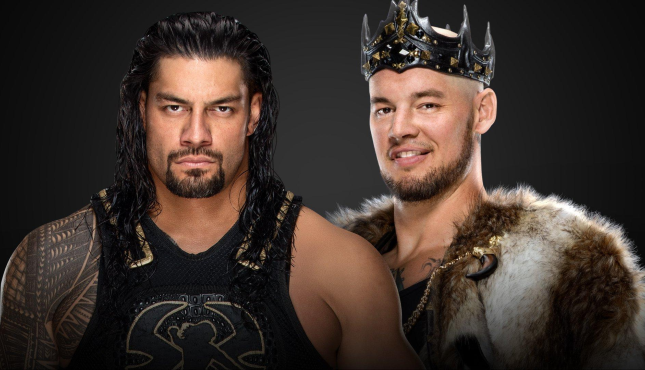 Royal Rumble Roman Reigns King Corbin WWE