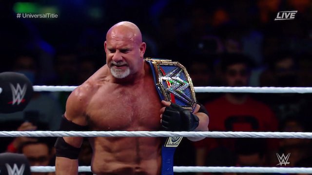 Goldberg WWE SUper ShowdDown Universal Champion