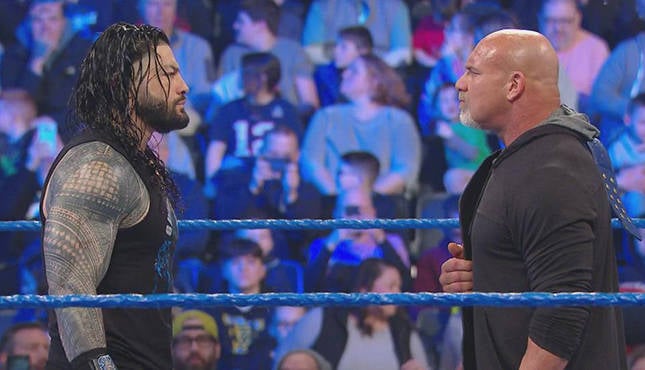 Roman Reigns Goldberg Smackdown