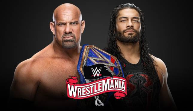 Roman Reigns Goldberg WrestleMania 36