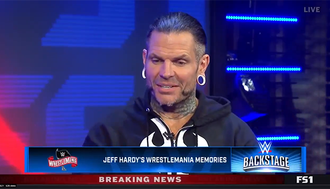 Jeff Hardy WWE Backstage