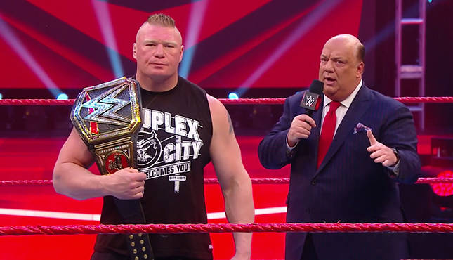 Raw Brock Lesnar Paul Heyman