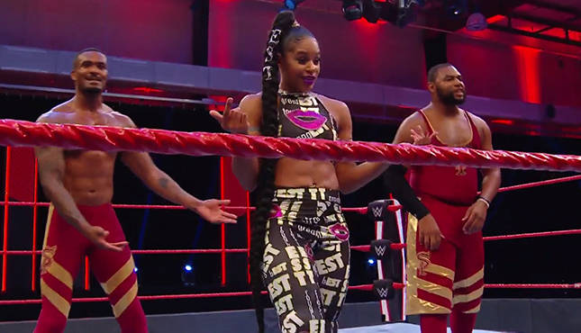 Bianca Belair Street Profits WWE Raw, Montez Ford