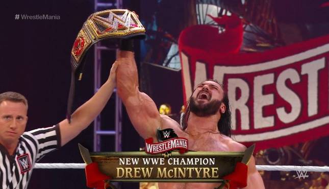 WWE Drew McIntyre WrestleMania 36