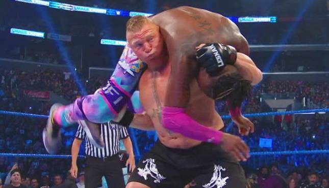 Kofi Kingtston Brock Lesnar WWE