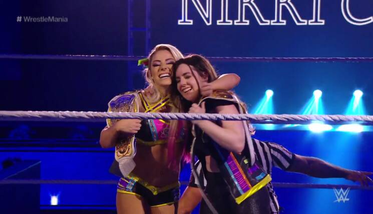 Alexa Bliss Nikki Cross Wrestlemania