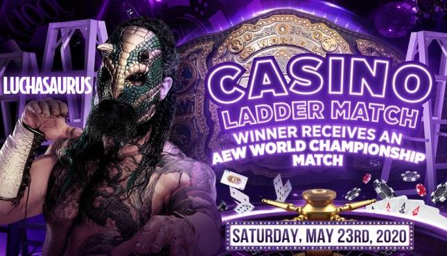 Luchasaurus Casino Ladder Match