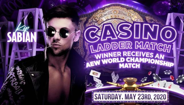 ������ : ����� Kip Sabian ��� ������ Casino Ladder Match ������� AEW Double or Nothing kipsabiandon-645x370