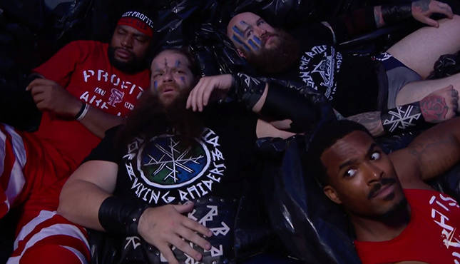 The Viking Raiders, Street Profits Battle Each Other and Ninjas at ...