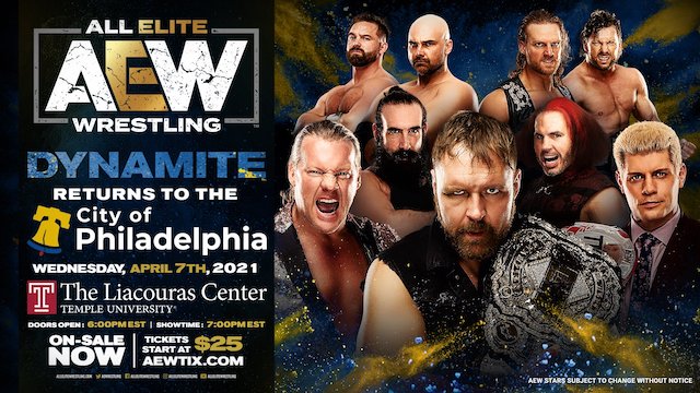 AEW Reschedules Boston And Philadelphia Dynamite Shows For April 2021 ...