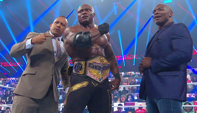 Bobby Lashley Hurt Business WWE Payback US TItle