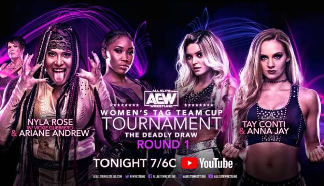 AEW Women's Tag Team Cup Tournament Anna Jay Taynara Conti Nyla Rose Ariane Andrew