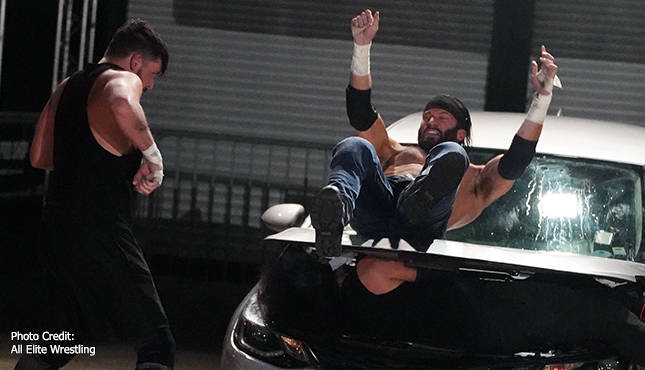 AEW Parking Lot Fight, Santana and Ortiz