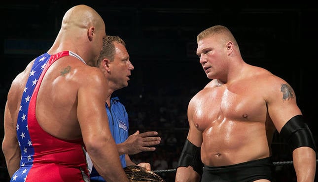 Kurt Angle Brock Lesnar