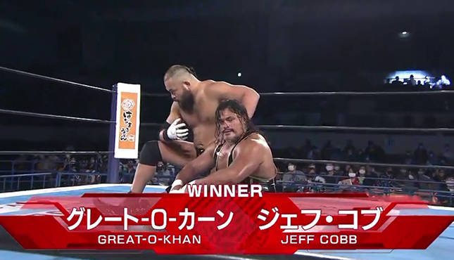 Jeff Cobb Great-O-Khan World Tag League