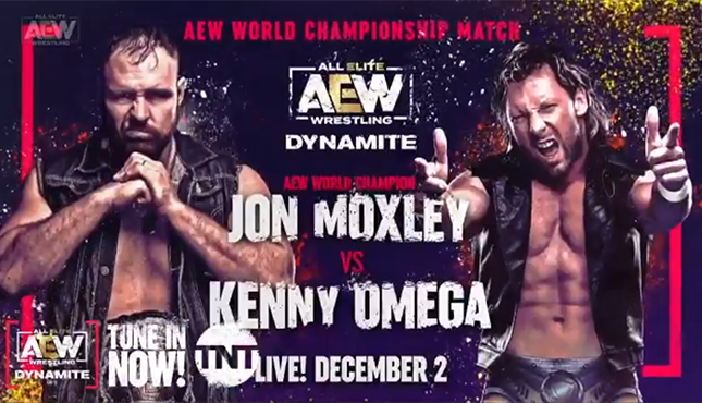 AEW World Title Jon Moxley Kenny Omega