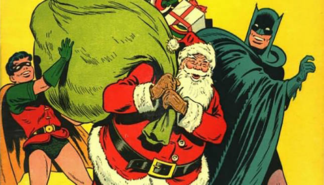 Comic Book Holiday Stories Batman Robin Santa