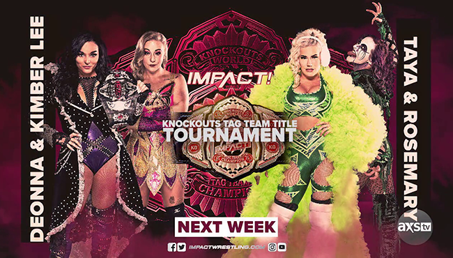 Knockouts Tag Team Title Tournament Match And More Set For Next Weeks Impact Wrestling 411mania 7519