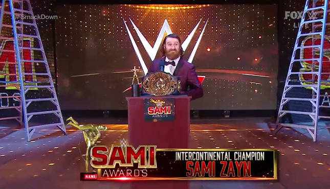 Sami Awards WWE Smackdown
