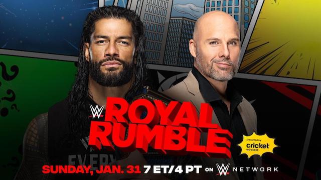 Adam Pearce vs. Roman Reigns Royal Rumble 2021