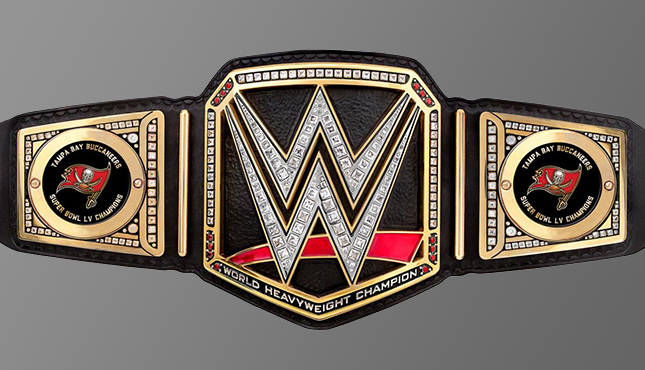 Tampa Bay Buccaneers WWE Legacy Title Belt