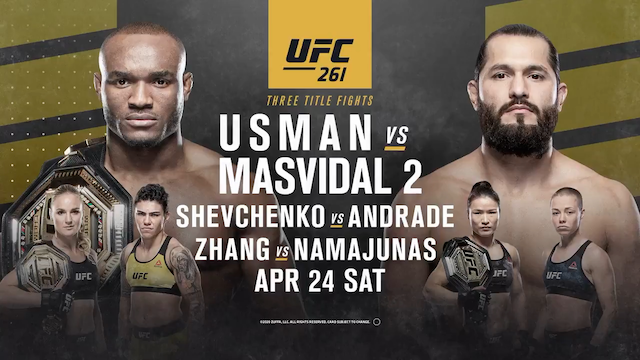 UFC 261 - Kamaru Usman vs. Jorge Masvidal II