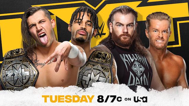 NXT Tag Title Match MSK vs. Dain and Maverick, Karrion Kross