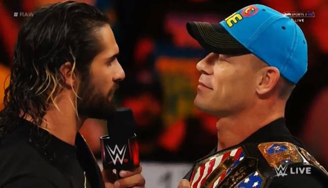 Seth Rollins John Cena