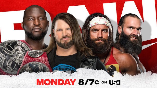 WWE Raw Tag Team Titles 5-31-21, AJ Styles & Omos