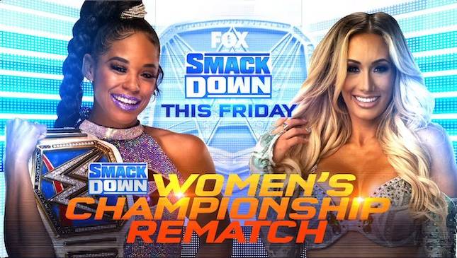 WWE SmackDown Bianca Belair vs. Carmella Rematch