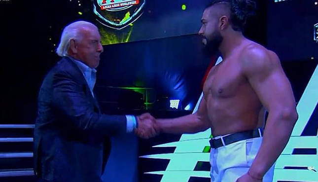 Andrade El Idolo Ric Flair TripleMania XXIX