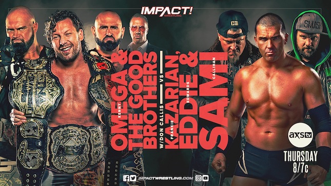 Impact Wrestling 6-Man Tag Kenny Omega kazarian