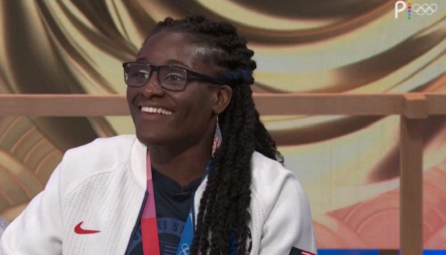 Olympic Gold Medalist Tamyra Mensah-Stock WWE Olympics